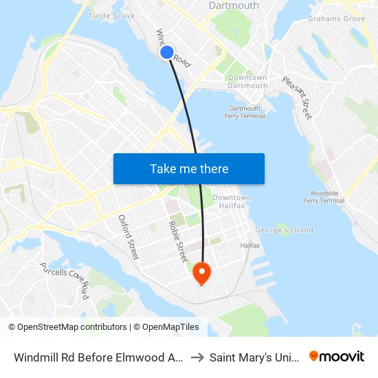 Windmill Rd Before Elmwood Ave (8523) to Saint Mary's University map