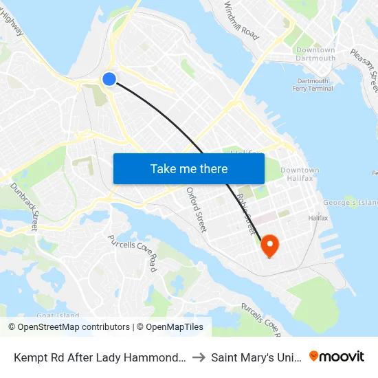 Kempt Rd After Lady Hammond Rd (7045) to Saint Mary's University map