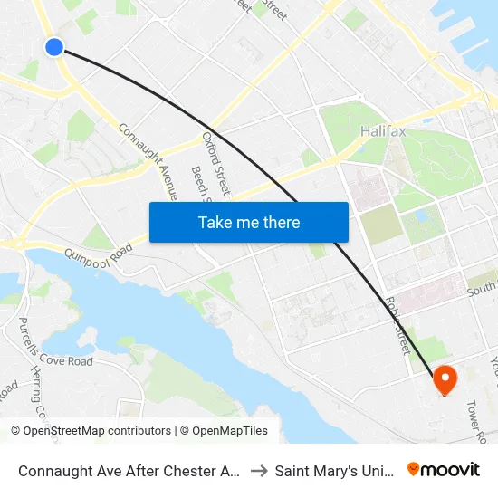 Connaught Ave After Chester Ave (6496) to Saint Mary's University map