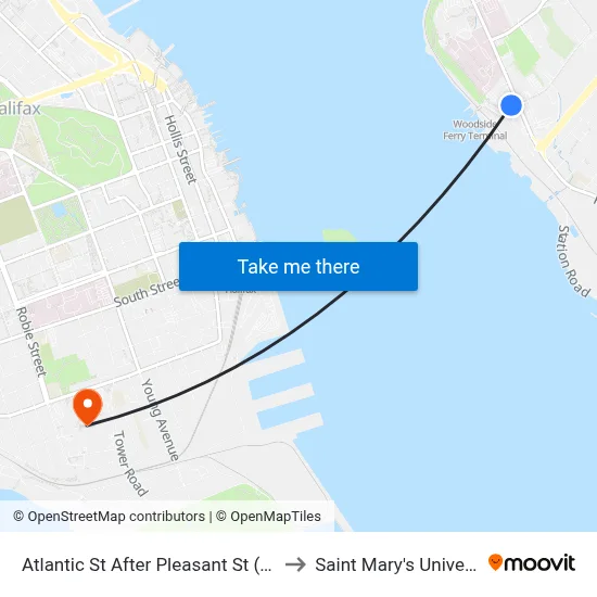 Atlantic St After Pleasant St (6066) to Saint Mary's University map