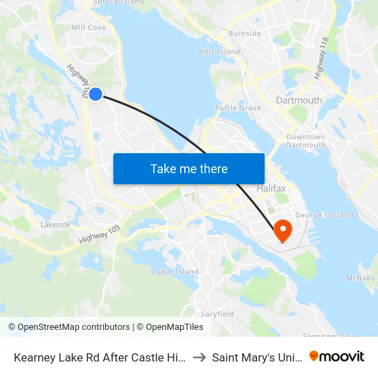 Kearney Lake Rd After Castle Hill Dr (7016) to Saint Mary's University map