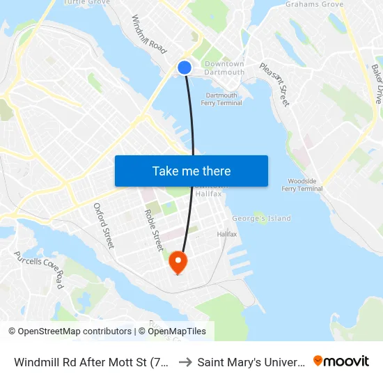 Windmill Rd After Mott St (7129) to Saint Mary's University map
