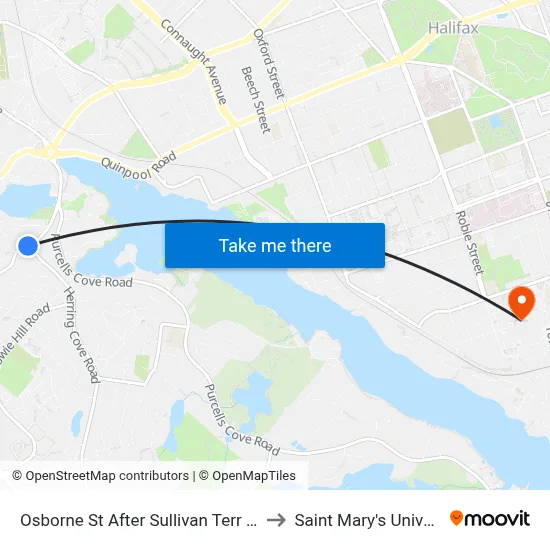 Osborne St After Sullivan Terr (8579) to Saint Mary's University map