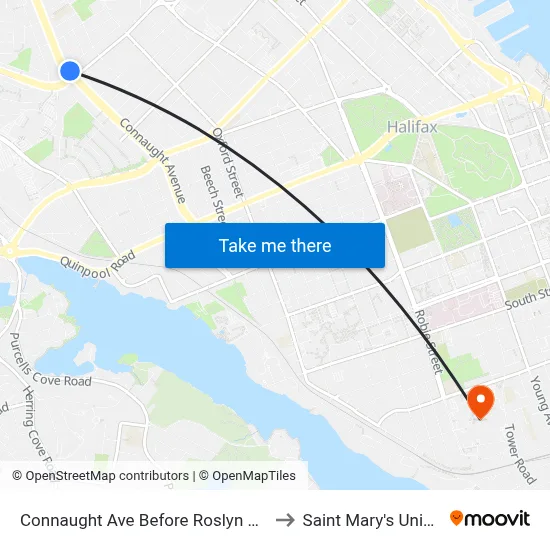 Connaught Ave Before Roslyn Rd (6498) to Saint Mary's University map