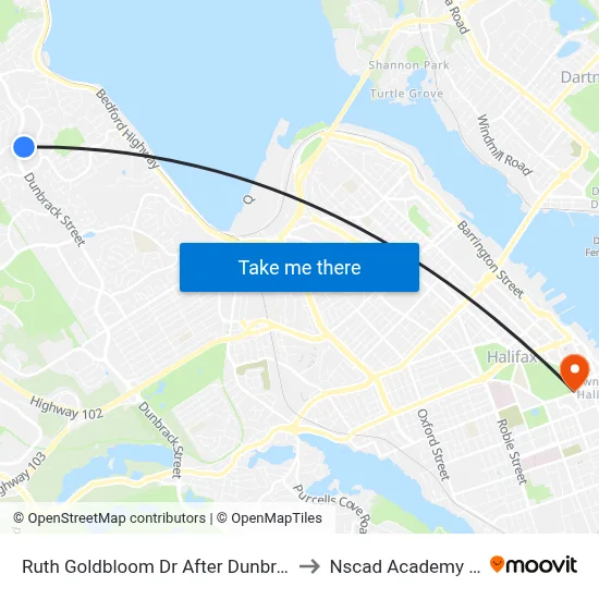 Ruth Goldbloom Dr After Dunbrack St (2008) to Nscad Academy Building map