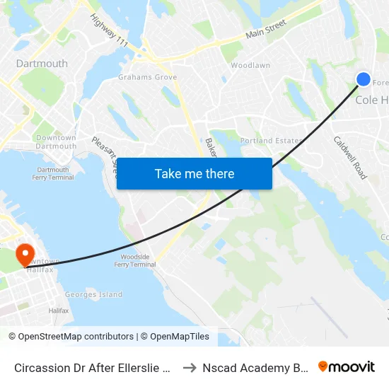 Circassion Dr After Ellerslie Cr (2307) to Nscad Academy Building map