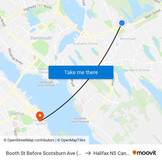 Booth St Before Scotsburn Ave (2004) to Halifax NS Canada map