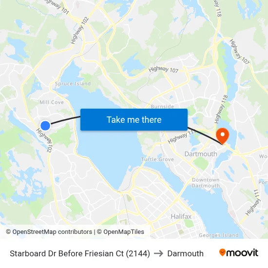 Starboard Dr Before Friesian Ct (2144) to Darmouth map