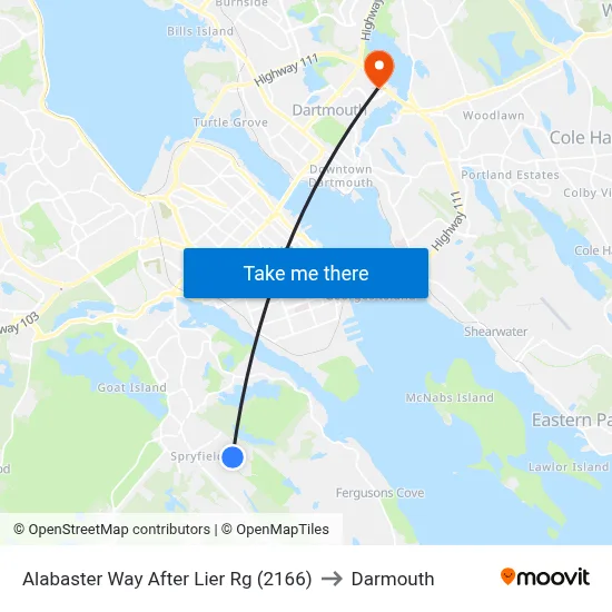 Alabaster Way After Lier Rg (2166) to Darmouth map