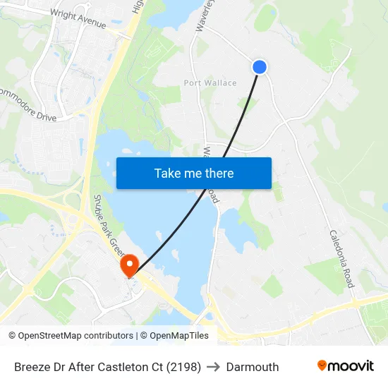 Breeze Dr After Castleton Ct (2198) to Darmouth map