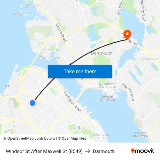 Windsor St After Maxwell St (8549) to Darmouth map