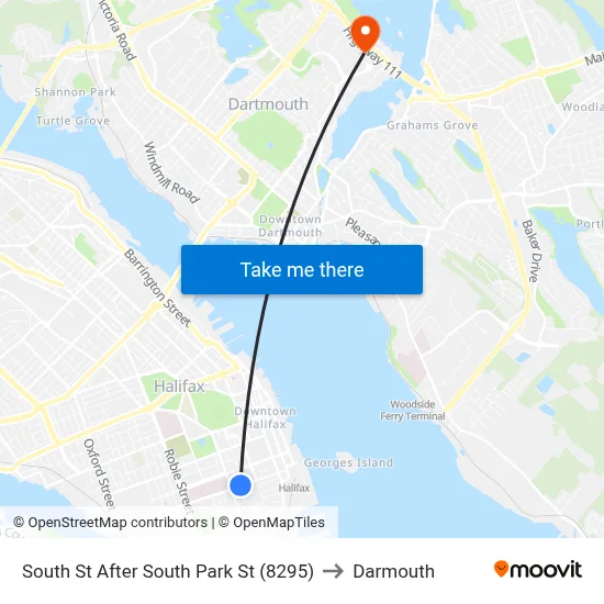 South St After South Park St (8295) to Darmouth map