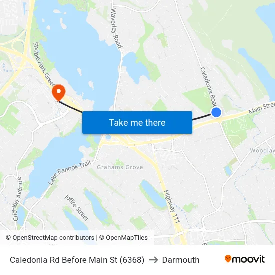 Caledonia Rd Before Main St (6368) to Darmouth map