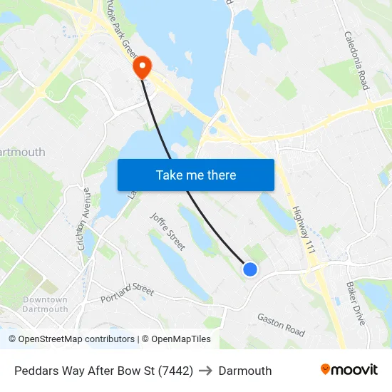 Peddars Way After Bow St (7442) to Darmouth map