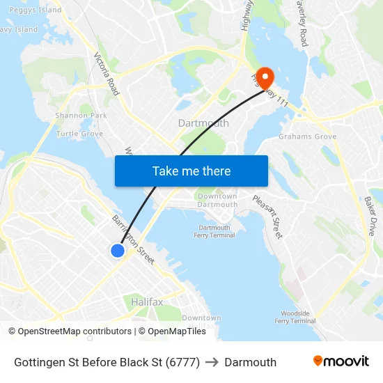 Gottingen St Before Black St (6777) to Darmouth map