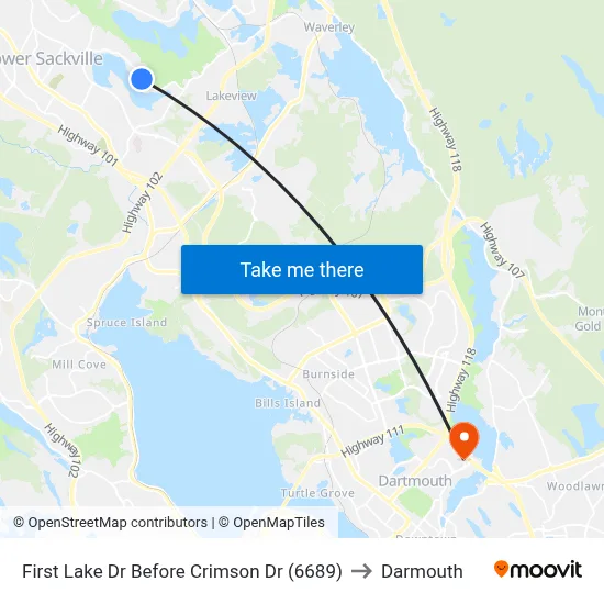 First Lake Dr Before Crimson Dr (6689) to Darmouth map
