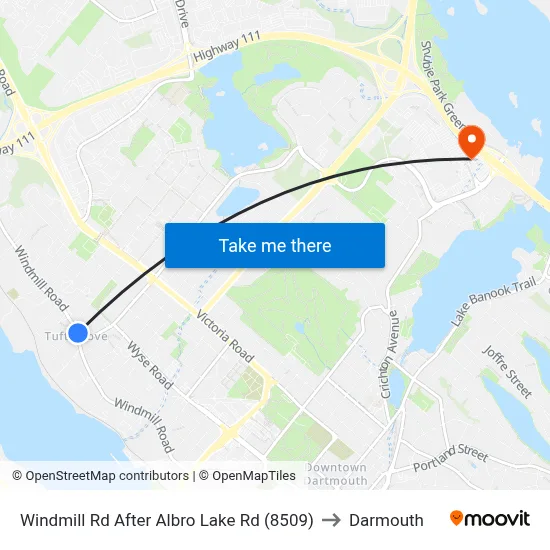 Windmill Rd After Albro Lake Rd (8509) to Darmouth map