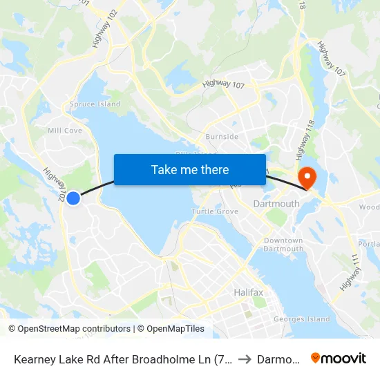 Kearney Lake Rd After Broadholme Ln (7015) to Darmouth map