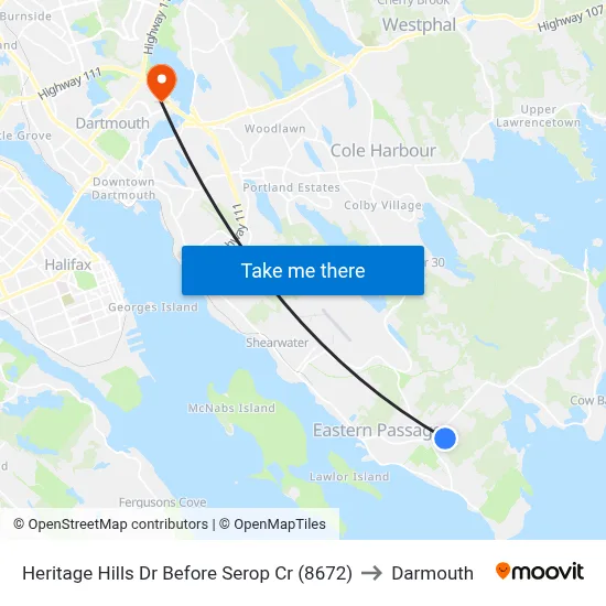 Heritage Hills Dr Before Serop Cr (8672) to Darmouth map
