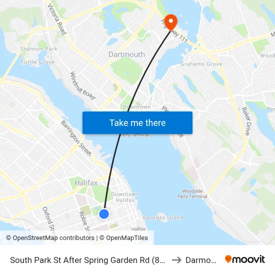 South Park St After Spring Garden Rd (8308) to Darmouth map