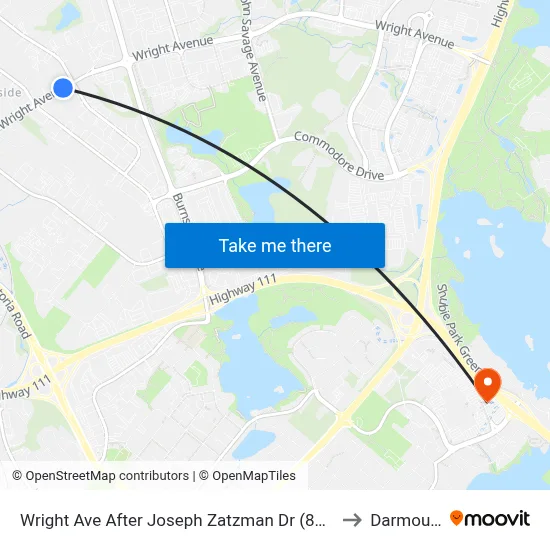 Wright Ave After Joseph Zatzman Dr (8867) to Darmouth map