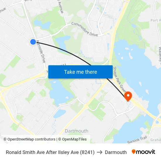 Ronald Smith Ave After Ilsley Ave (8241) to Darmouth map