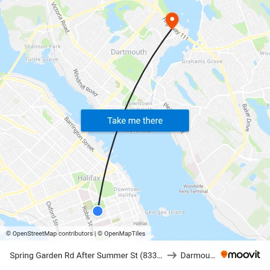 Spring Garden Rd After Summer St (8337) to Darmouth map
