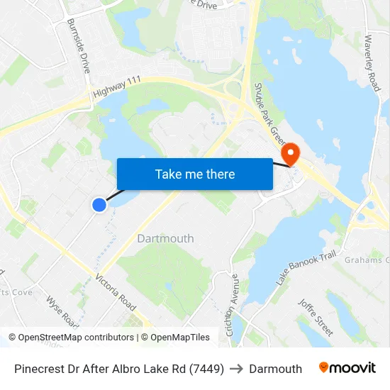 Pinecrest Dr After Albro Lake Rd (7449) to Darmouth map