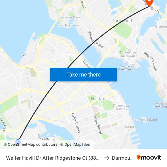 Walter Havill Dr After Ridgestone Ct (8803) to Darmouth map