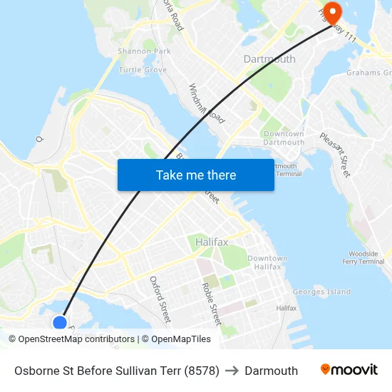 Osborne St Before Sullivan Terr (8578) to Darmouth map