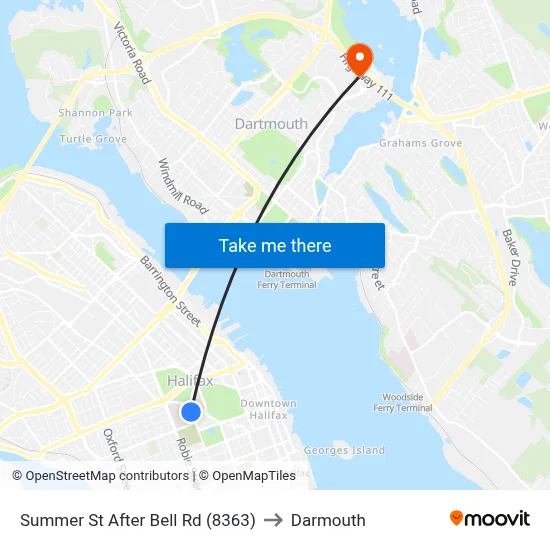 Summer St After Bell Rd (8363) to Darmouth map