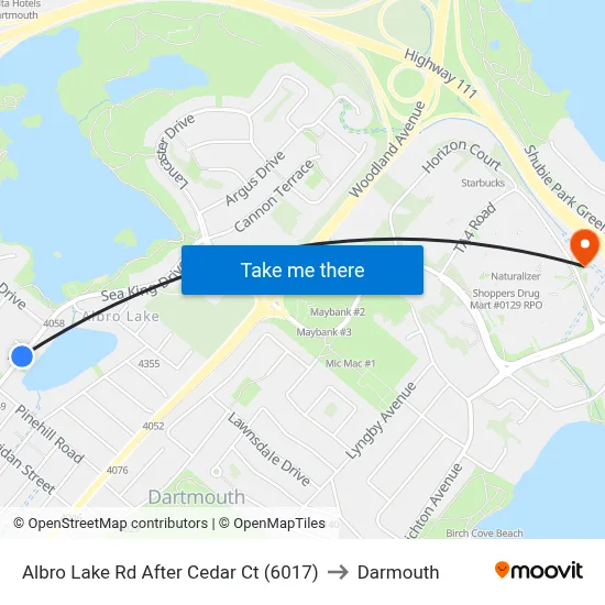 Albro Lake Rd After Cedar Ct (6017) to Darmouth map