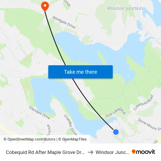 Cobequid Rd After Maple Grove Dr (2349) to Windsor Junction map