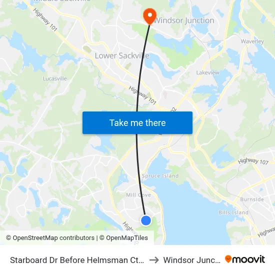 Starboard Dr Before Helmsman Ct (2138) to Windsor Junction map