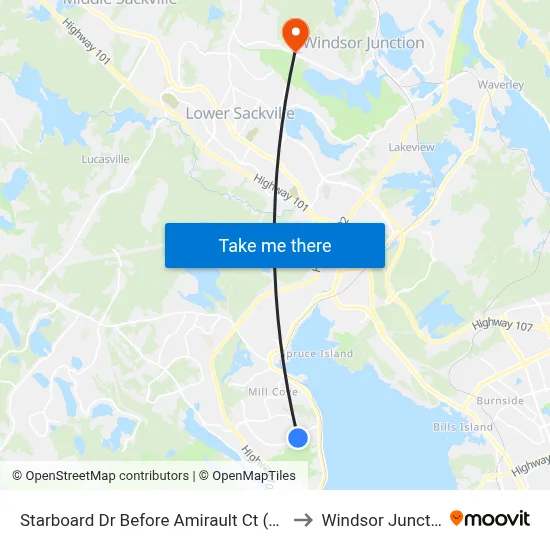 Starboard Dr Before Amirault Ct (2139) to Windsor Junction map