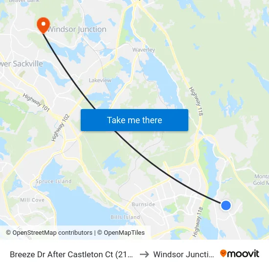 Breeze Dr After Castleton Ct (2198) to Windsor Junction map