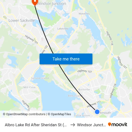 Albro Lake Rd After Sheridan St (2249) to Windsor Junction map