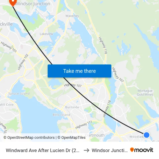 Windward Ave After Lucien Dr (2262) to Windsor Junction map
