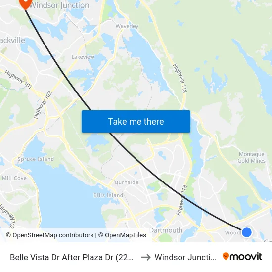 Belle Vista Dr After Plaza Dr (2265) to Windsor Junction map