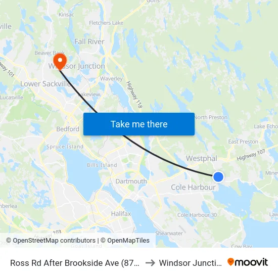 Ross Rd After Brookside Ave (8762) to Windsor Junction map
