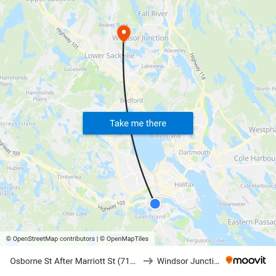 Osborne St After Marriott St (7186) to Windsor Junction map