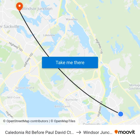 Caledonia Rd Before Paul David Ct (6369) to Windsor Junction map