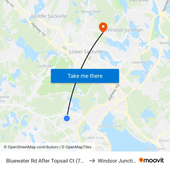 Bluewater Rd After Topsail Ct (7212) to Windsor Junction map