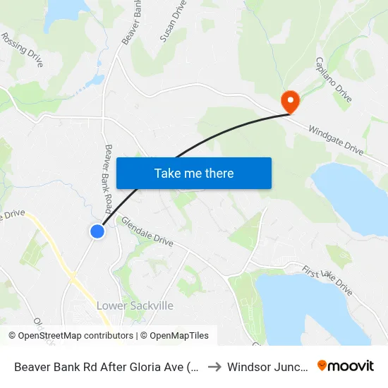 Beaver Bank Rd After Gloria Ave (6213) to Windsor Junction map