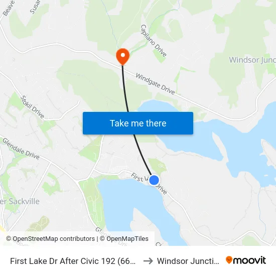First Lake Dr After Civic 192 (6683) to Windsor Junction map
