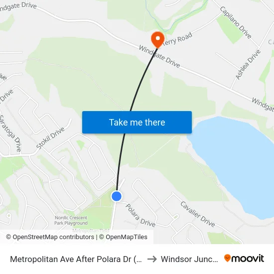 Metropolitan Ave After Polara Dr (7206) to Windsor Junction map