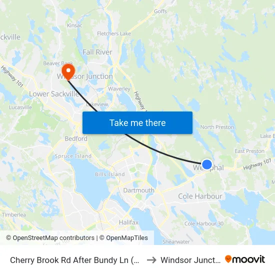 Cherry Brook Rd After Bundy Ln (6420) to Windsor Junction map