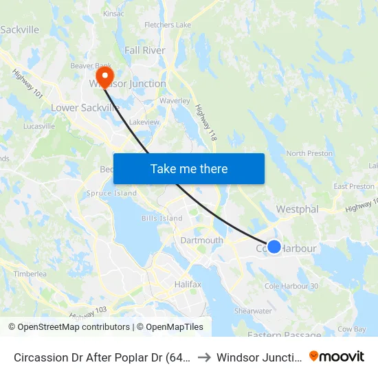 Circassion Dr After Poplar Dr (6422) to Windsor Junction map