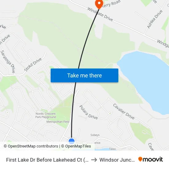 First Lake Dr Before Lakehead Ct (6690) to Windsor Junction map
