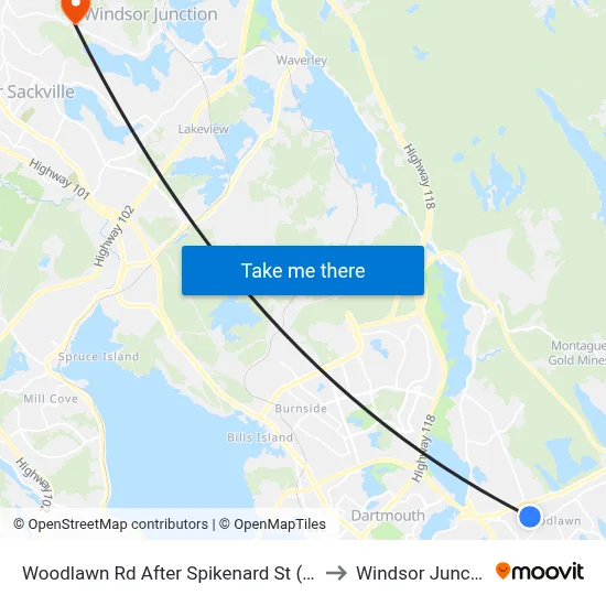 Woodlawn Rd After Spikenard St (8603) to Windsor Junction map